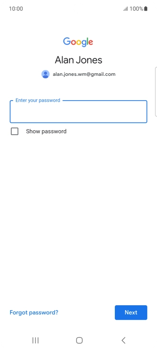 Press the field below 