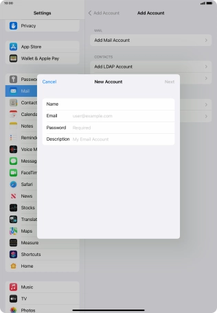 Press Email and key in your email address. Press Email and key in your email address.