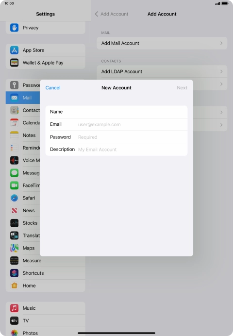 Press Email and key in your email address. Press Email and key in your email address.