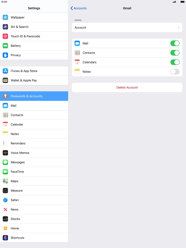 Press the Home key to return to the home screen.