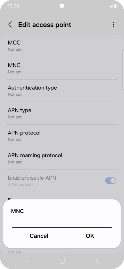 Key in 03 and press OK.