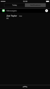 Press the required notification and follow the instructions on the screen to use the selected function.