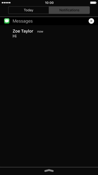Press the required notification and follow the instructions on the screen to use the selected function.