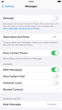 Press the Home key to return to the home screen.