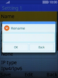 Key in Vodafone MMS and press the Left selection key.