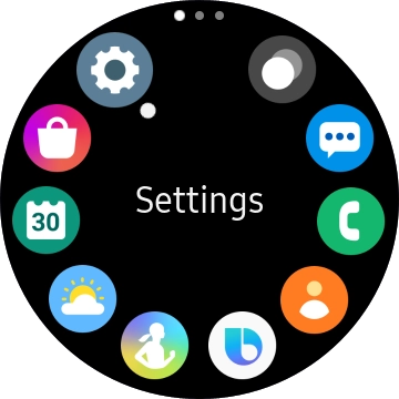 Press the settings icon. Press the settings icon.