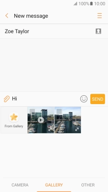 Press GALLERY and go to the required folder.