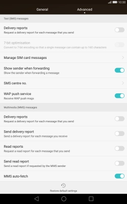 Press SMS centre no..