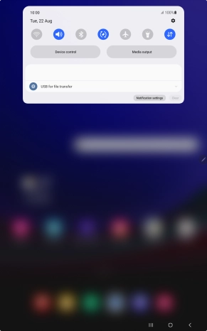 Press the drop down list.