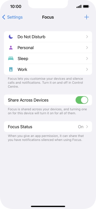 Press Do Not Disturb.