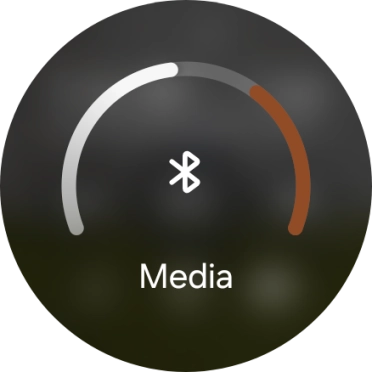 Slide the circle to select the required volume.