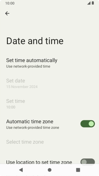 Press the Home key to return to the home screen.