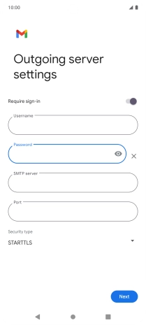 Press the field below 