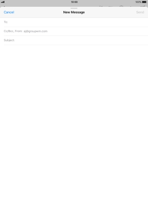 Press To and key in the first letters of the recipient's name.