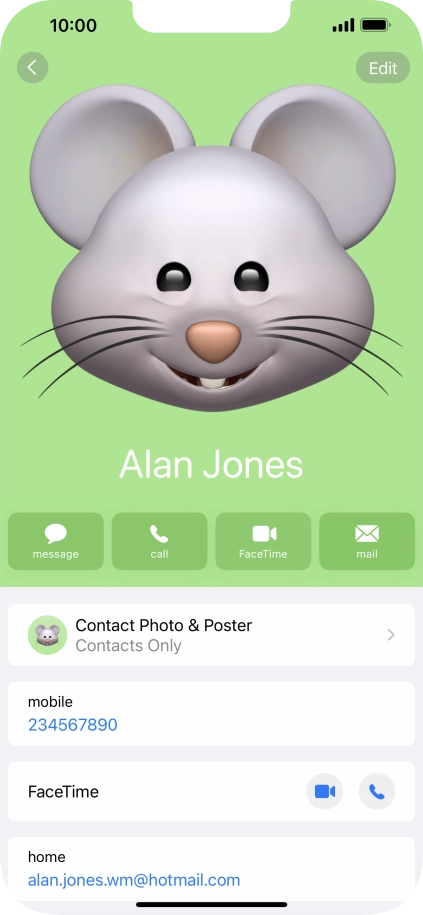 Slide your finger upwards starting from the bottom of the screen to return to the home screen.