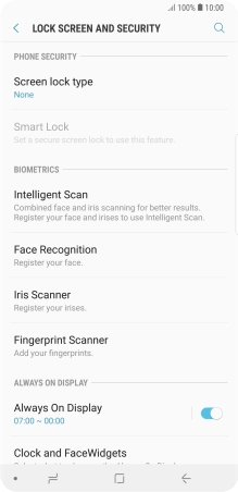 Press the Home key to return to the home screen.