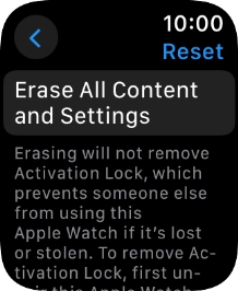 Press Erase All Content and Settings. Press Erase All Content and Settings.