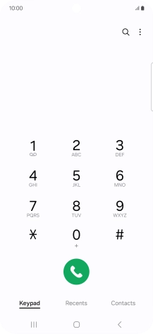 Press the menu icon.