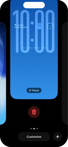 Press the delete icon.