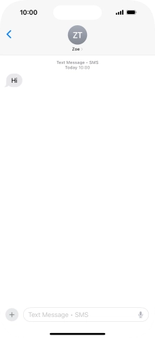 Slide your finger upwards starting from the bottom of the screen to return to the home screen.