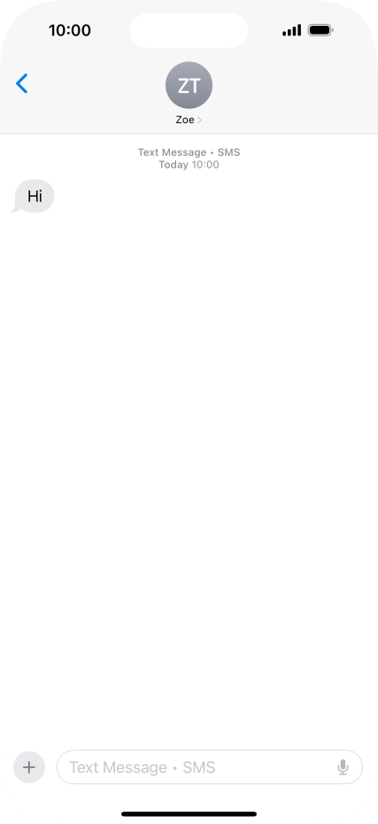 Slide your finger upwards starting from the bottom of the screen to return to the home screen.