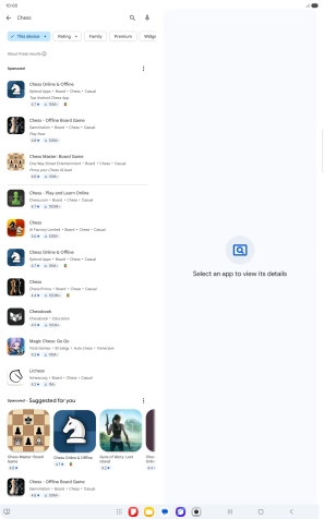 Press the required app.