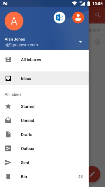 Press the drop down list.