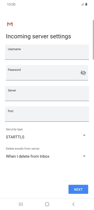 Press the field below 