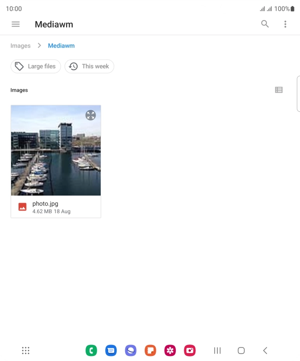 Press the required file.