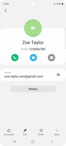 Press the call icon.