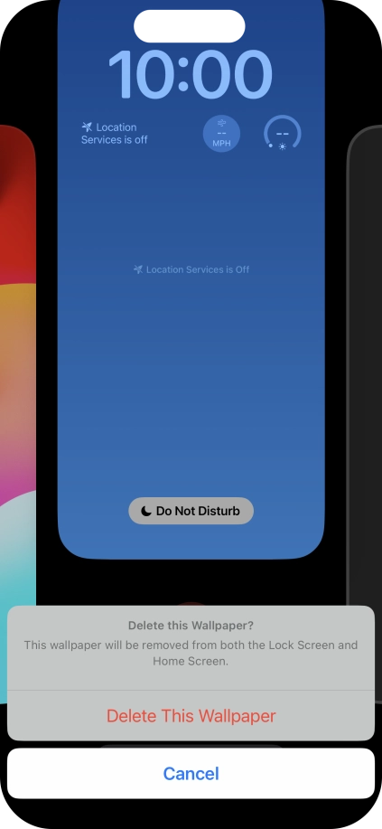 Press Delete This Wallpaper.