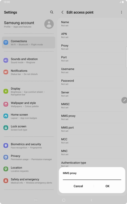 Key in 10.202.002.060 and press OK.