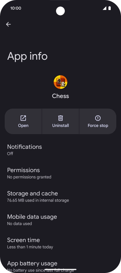 Press Storage and cache.