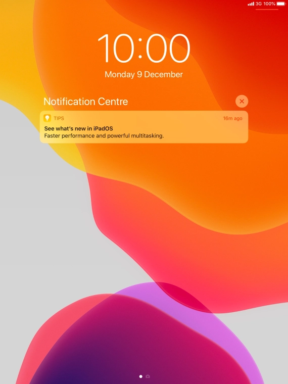 Press the required notification and follow the instructions on the screen to use the selected function.