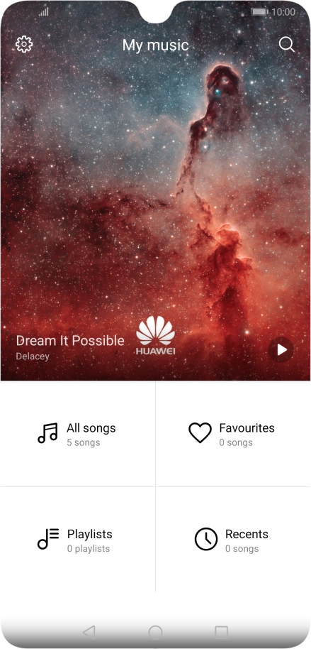 Press All songs.