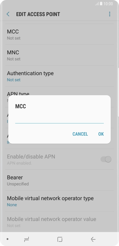 Key in 505 and press OK.