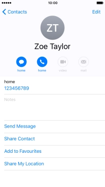 Press the Home key to return to the home screen.