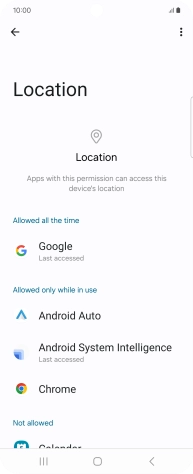 Press the required app.