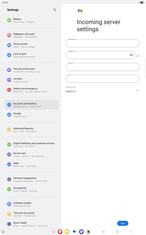 Press the field below 