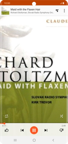 Press arrow right to go to the next audio file.