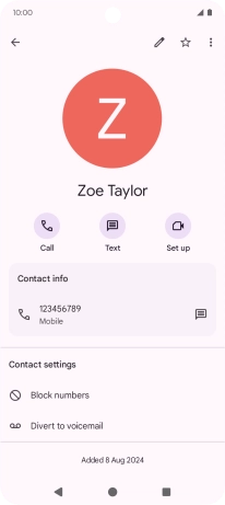 Press the Home key to return to the home screen.