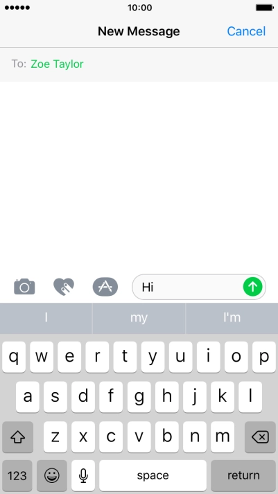 Press the camera icon.