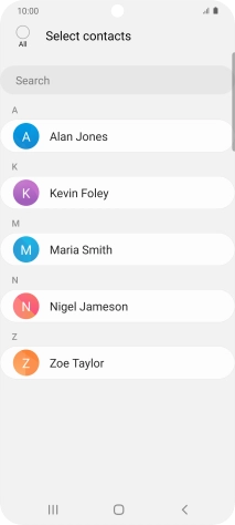 Press the field above 