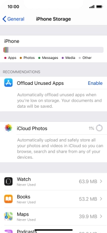 Press the required app.