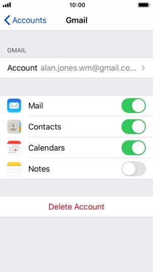 Press the Home key to return to the home screen.