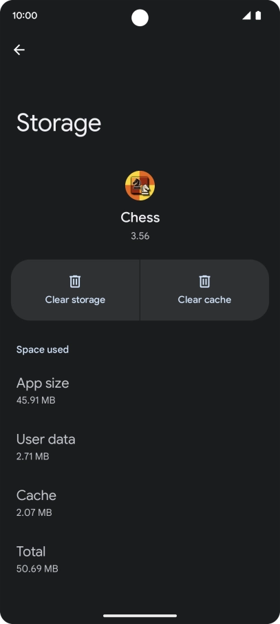 Press Clear cache.