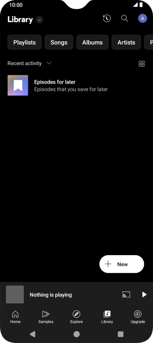 Press the drop down list.