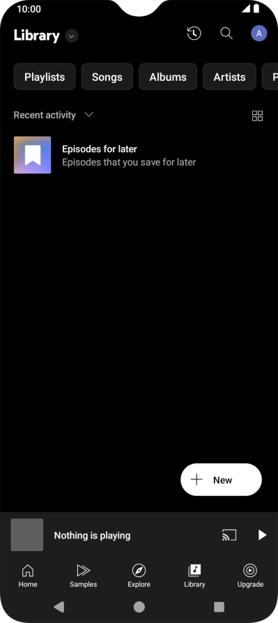 Press the drop down list.