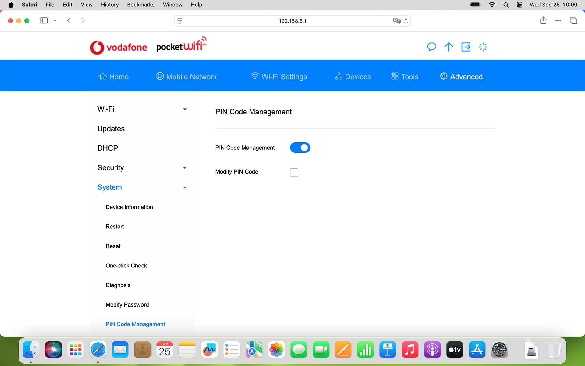 Click the field next to 