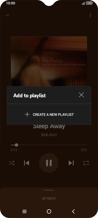 Press CREATE A NEW PLAYLIST. Press CREATE A NEW PLAYLIST.